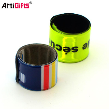 Promotion new reflective slap pvc bracelet